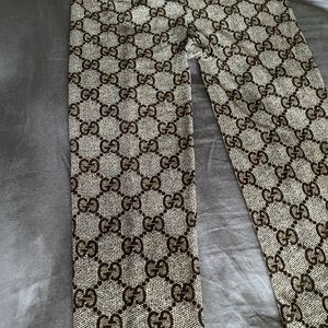 Gucci Supreme Brown Logo Tights